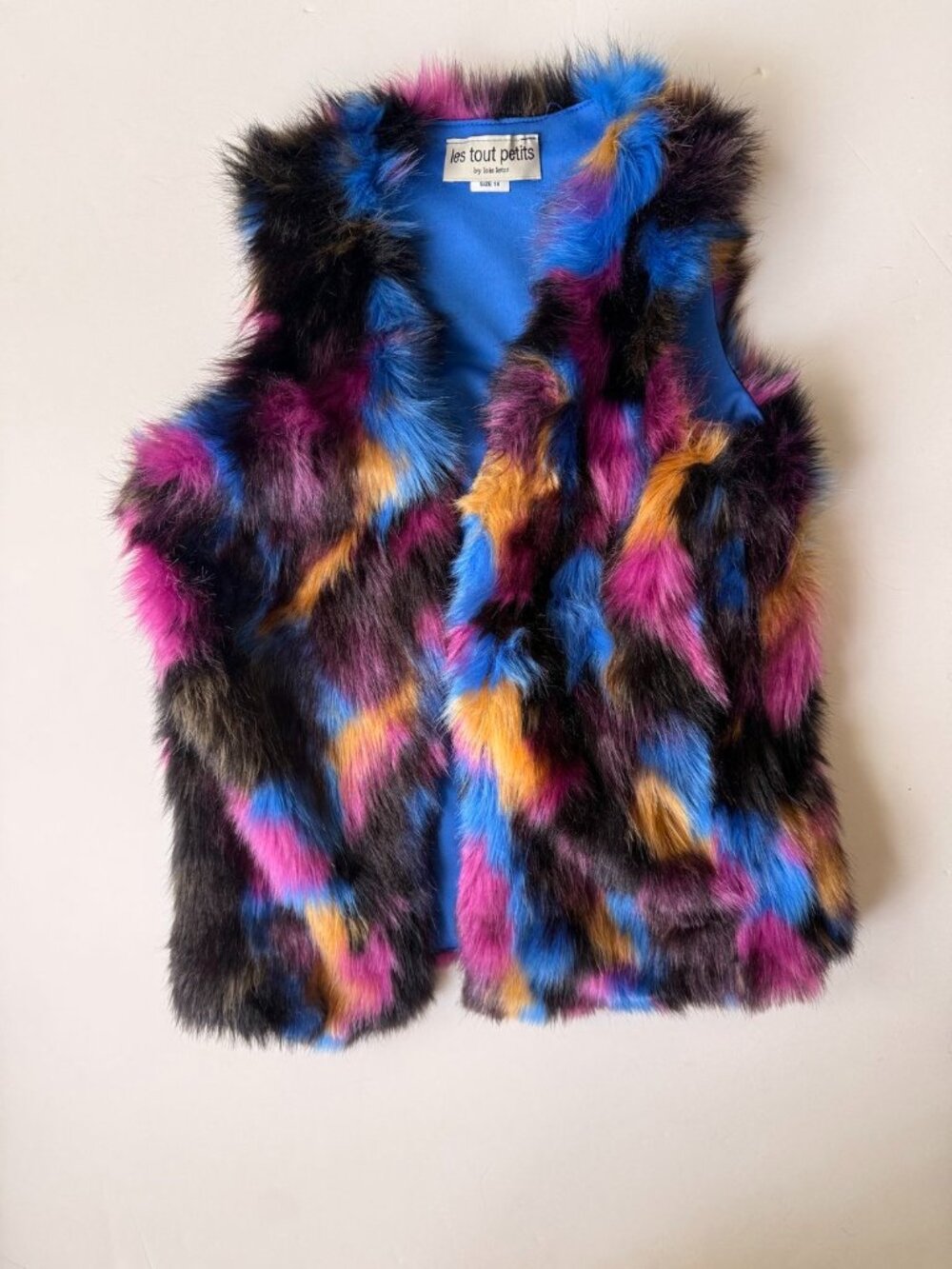les tout petits Colorful Fur Vest